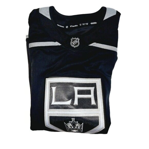 Fanatics NHL Los Angeles Kings Breakaway Jersey Mens Size XL Black Silver - Picture 6 of 6